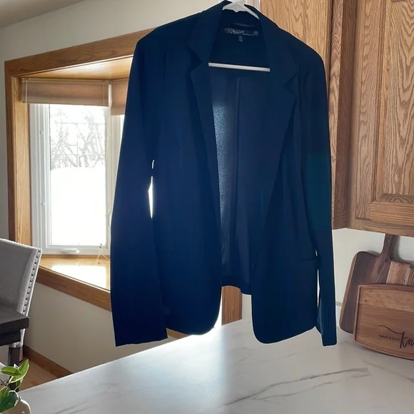 Ashley Navy Blue Polyester Jacket - Picture 7 of 7